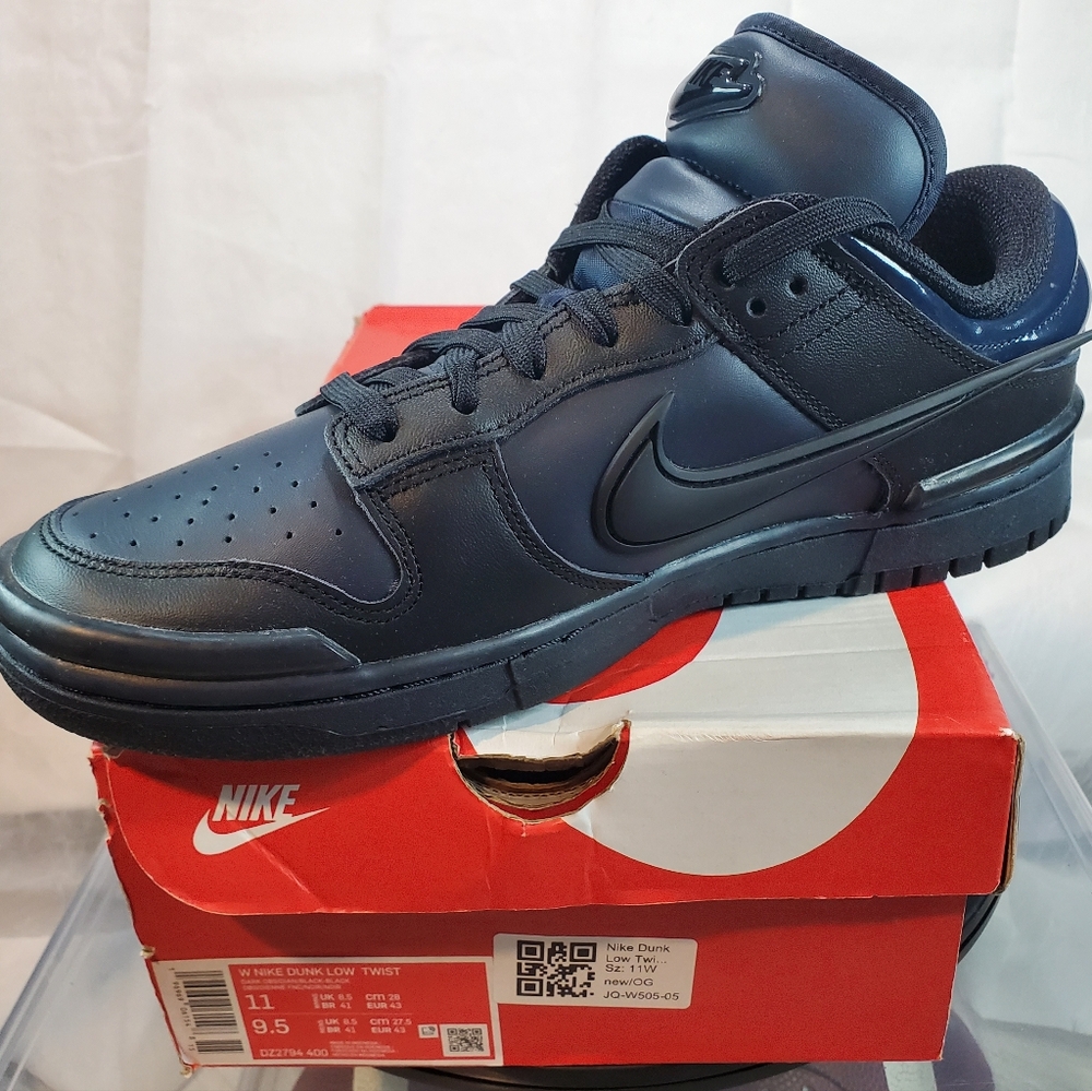 NEW Nike Dunk Low Twist Obsidian Blue / Black Sneakers MENS SIZE 9.5 WOMENS 11 - Picture 15 of 16